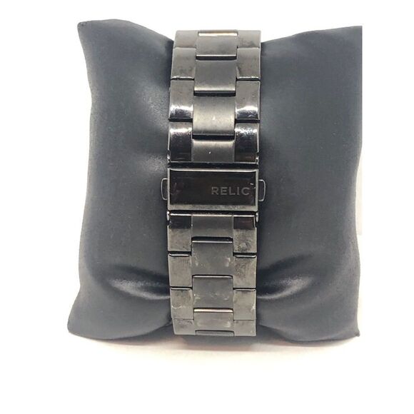 Relic ZR11998 Men Grey Stainless Steel Analog Grey Dial Quartz Wrist Watch HO163 - Picture 4 of 9